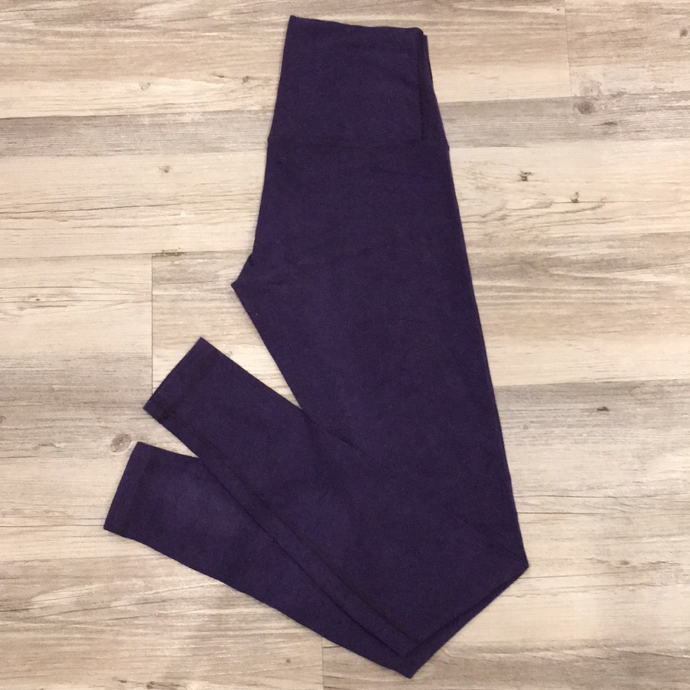 Lululemon Purple Cotton Full Length Leggings